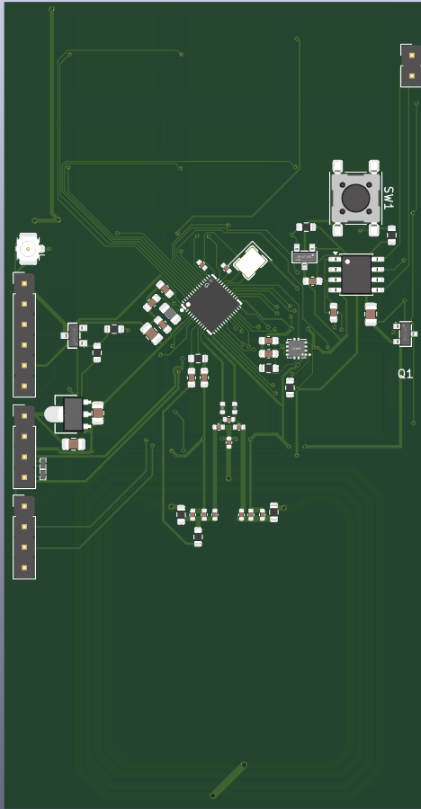 Back of the smart-lock entry-interface PCB